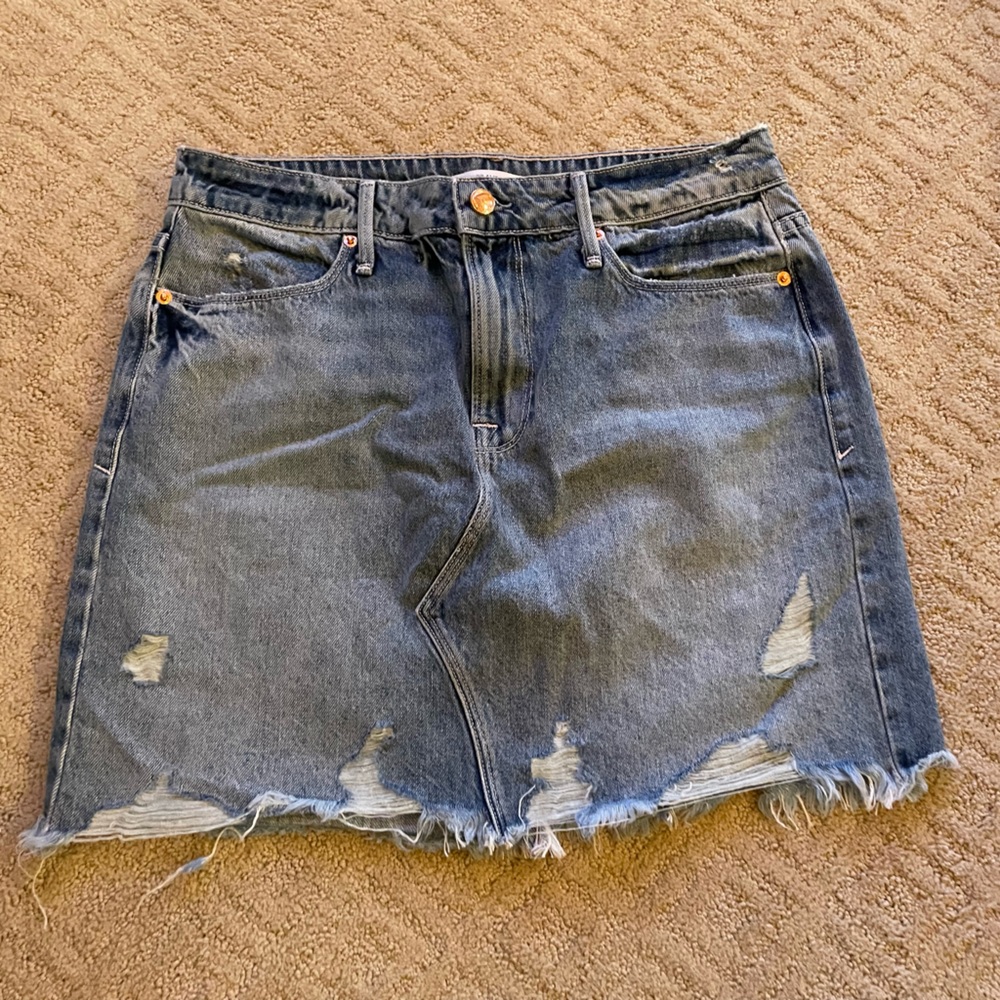 Good American jean skirt